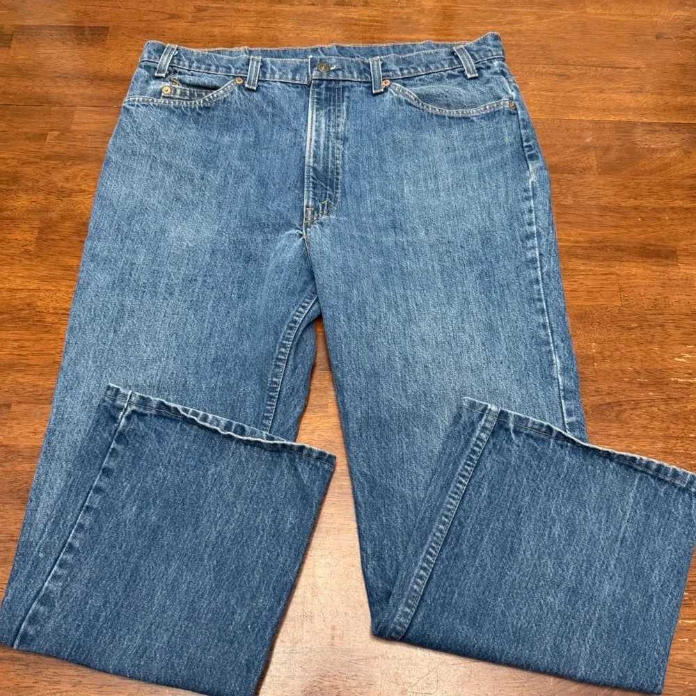 Levis 517 Jeans Mens 35x26 Blue Vintage 1981 Orange Tab‎ Bootcut Denim Altered